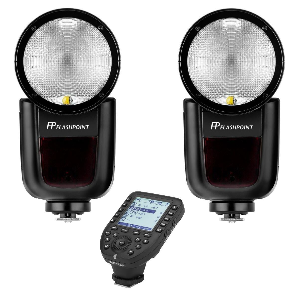 Flashpoint 2x Zoom Li-on X R2 TTL On-Camera Round Flash Speedlight For