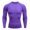 Purple, variant on JUMESGU Men's Athletic Compression Shirt Running Shirts (Blue,L)