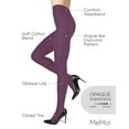 thumbnail image 3 of MeMoi Juneau Diamonds Cotton Blend Sweater Tights - Womens - Female (M-L, Grape Heather), 3 of 12
