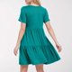 thumbnail image 4 of Vestido largo con volantes en colores lisos para mujer: manga corta, fluido, cómodo, versátil para fiestas/playa, tallas S-XXL., 4 of 6