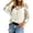A-Beige2, variant on Women's Crochet Knit Sweater Openwork V-Neck Casual Beach Cover-Up 3/4 Sleeve Pullover