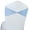 Baby Blue, variant on MDS Pack of 10 Spandex Chair Sashes Bow Ties Without Buckle for Wedding - Cadbury Purple