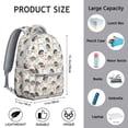 thumbnail image 6 of Hedgehog and Mushroom Backpack for School,Cute School Bag,Schoolbag with Adjustable Shoulder Straps & Padded Back,15.3"x11"x7.1".﻿, 6 of 6