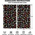 thumbnail image 3 of Kids Room Window Curtain 82 in x 63 in, Red and Black Bedroom Curtains for Kids Room Decor, 2 Panels 41 x 63 Living Room Cartoon Mouse Window Curtains for Girls and Boys, 3 of 5