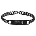 thumbnail image 1 of Pulsera de cadena de eslabones Pulsera de eslabones Brazalete Hip Hop Joyería Pulsera del día para Navidad Día de Acción de Gracias negro, 1 of 8