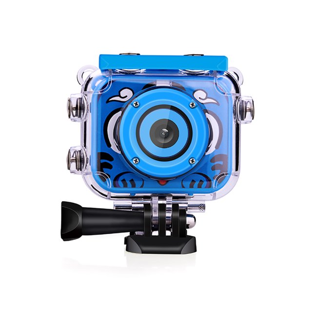 Irfora Cámara de video digital para niños Acción Cámara deportiva 1080P 12MP Impermeable 30 M Batería de litio incorporada Regalo de Navidad Regalo de año nuevo para niños Niños Chicas Irfora Camara de video