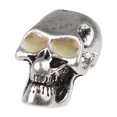 thumbnail image 1 of Colgante Con Dije De Calavera De Metal Gótico Punk Plateado, 1 of 7