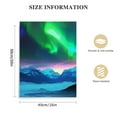 thumbnail image 2 of Nawypu  Aurora Borealis Canvas Wall Art Northern Lights Picture Painting Giclee Print for Living Room Snowy Mountains Landscape Poster Framed Prints Art Ready to Hang (Large), 2 of 5