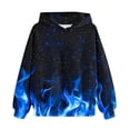thumbnail image 5 of WOYY Toddler Boys Hoodie Fire Print Hooded Sweatshirt Casual Active Hoodies, Sizes 4-5T, 5 of 5
