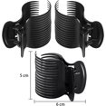 thumbnail image 2 of Pinzas para rodillos calientes, pinzas para rizador de pelo, pinzas para rodillos de repuesto para peinado de sección de cabello para mujeres y niñas (12 piezas, negro), 2 of 5