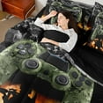thumbnail image 4 of Homewish Camouflage Gamepads 7-Piece Twin Bedding Sets for Teens Boys Girls,USA Flag Bedding Comforter Set,Abstract Camo Breathable Sheet Sets,Lightweight Room Decor,Reversible, 4 of 8