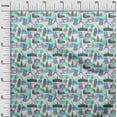 thumbnail image 3 of oneOone Velvet Turquoise Blue Fabric Travel Dress Material Fabric Print Fabric By The Yard 58 Inch Wide, 3 of 4