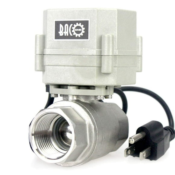 BACOENG 1" DN25 110VAC Stainless Steel Motorized Ball Valve,NC Electrical Ball Valve