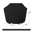 thumbnail image 2 of Covers & All BBQ Grill Cover, 18 Oz Heavy Duty Waterproof UV & Weather Resistant, Outdoor Cover with Air Vents & Drawstrings (70” Inches, Black), 2 of 7