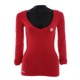 thumbnail image 3 of Playera Para Mujer K-SWISS Cuello V Manga Larga Rojo Talla M, 3 of 4