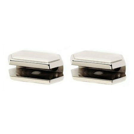 Alno A7750 Nicole 2-1/4" Wide Glass Shelf Mounting Brackets - Nickel