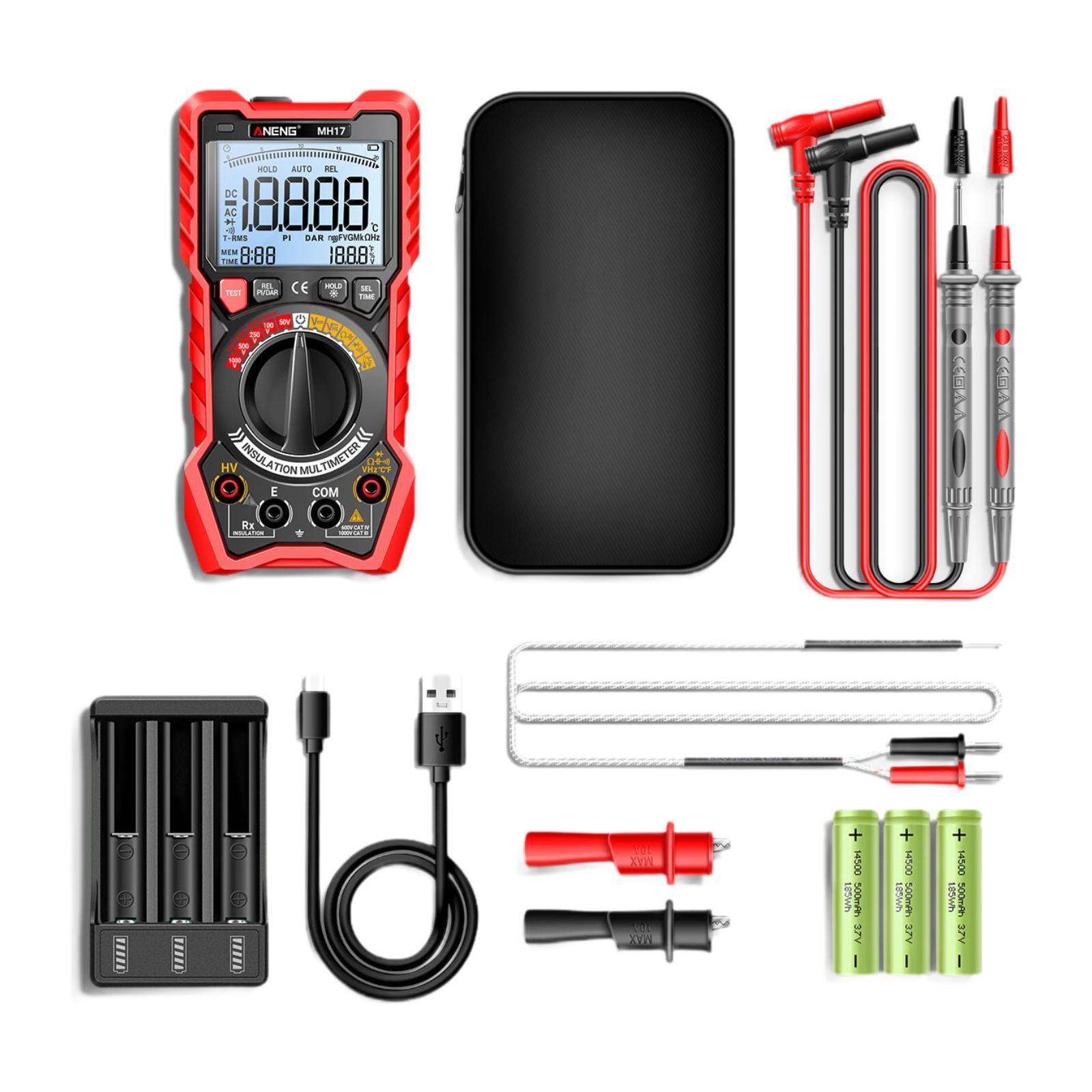 JISADER Insulation Resistance Tester Easy to Use Measurement Tool Digital Multimeter