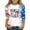 Light Blue, variant on Mlqidk Patriotic Shirts for Girls 10-12 3/4 Sleeve 4th Of July American Flag T-Shirts Kids Independence Day Red White and Blue Crew Neck Tee Tops Kids Blue 10-11Y