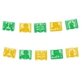 thumbnail image 4 of Papel Picado San Judas Tadeo | Guirnaldas | Enramado | 5 tiras de 5 metros | diseño Religioso verde y blanco con colores vibrantes | enramada mexicana artesanal | decoración de papel picado (Plastico), 4 of 6