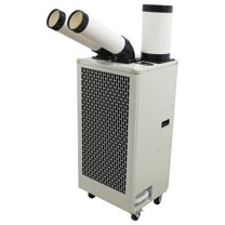 Industrial Electric Air Conditioner 2-Tubes Mobile Cooler Workshop Cooling Aircon 220V 2.1W White
