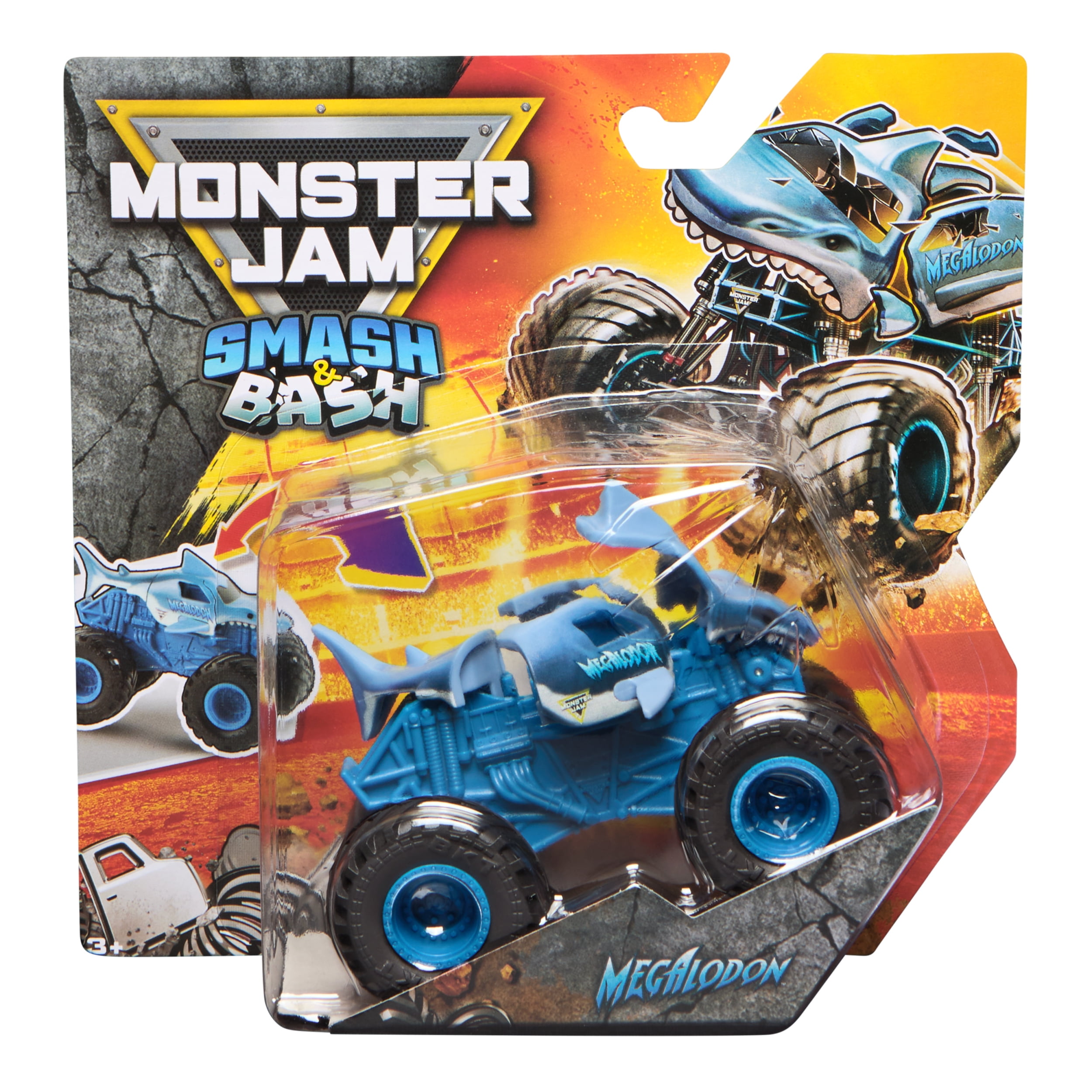 ミニカー Monster jam megalodon monster wash Monster Jam Smash & Bash Megalodon, 1:64 Scale - Walmart.ca
