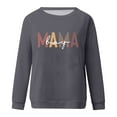 thumbnail image 4 of kakina CMSX Mom of Boys Sweatshirt for Women Long Sleeve Letter Print Mama Sweatshirt Loose Fit Fall Pullover Tops Dark Gray, XL, 4 of 4