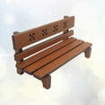 thumbnail image 1 of Milisten 1Pcs Mini Bench for Mini Garden Brown Wood Simple Design Indoor Decoration Hobbyists, 1 of 8