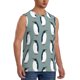 thumbnail image 2 of Fotbe Penguin Men's Camiseta sin Mangas Estampada para Hombres, Playera Casual para Gimnasio, Entrenamiento, Playa-Large, 2 of 7