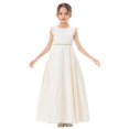 thumbnail image 5 of Ekidsbridal Girl Christening Flower Girl Dress - A-Line Satin Backless with Rhinestones 326-A (Size: 4-12), 5 of 6
