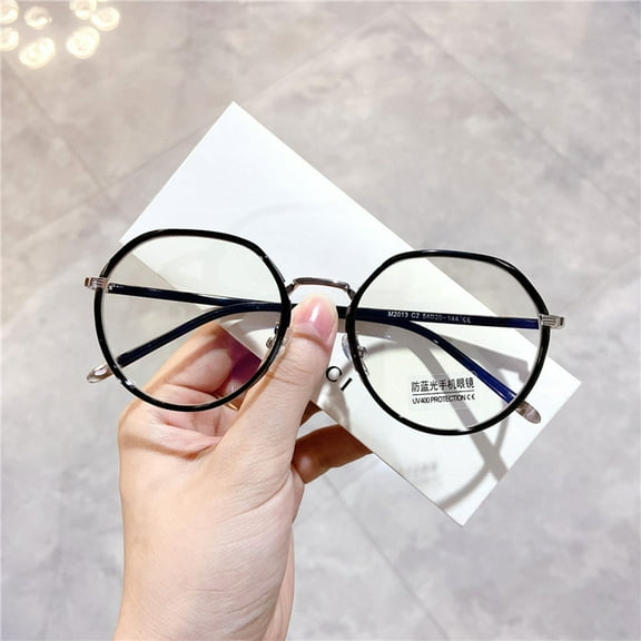 M2013 Trend Irregular Round Metal Anti-blue Light Office Glasses
