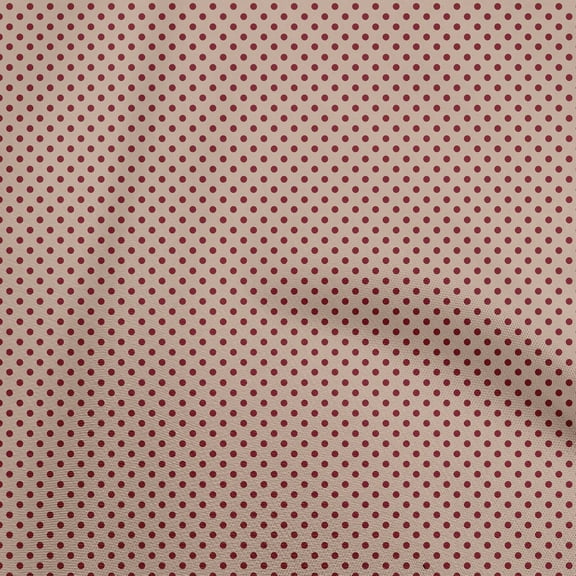 oneOone Cotton Cambric Light Brown Fabric Dot Sewing Craft Projects Fabric Prints By Yard 56 Inch Wide