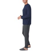 Tommy Bahama Men�s 2-piece Relaxed Fit Logo Embroidered Lounge Set (Blue,Medium)