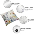 thumbnail image 4 of BANET Throw Pillows Case Seasonal Floral Square Decor Cushion Covers for Sofa White, 4 of 5