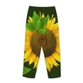 thumbnail image 3 of Lsque Sunflower3 Print Women's Pajama Pants, Lounge Pant - Comfortable Home Wear,Elastic Waistband, Stylish Design-Small, 3 of 9