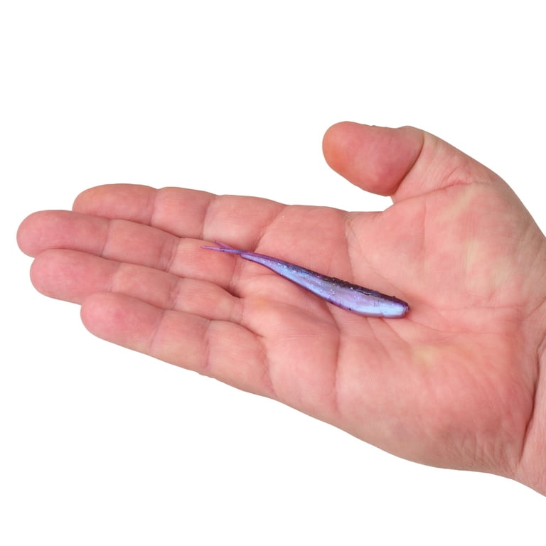 Berkley PowerBait® Minnow, 3 in, Pre-Rigged Baits, Purple Magic