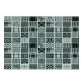 thumbnail image 3 of Grey Cutting Board, Mixed Checkered Squared Scotch Plaid Striped Patterns in Patchwork Style Image, Decorative Tempered Glass Cutting and Serving Board, Small Size, Black White Grey, by Ambesonne, 3 of 5