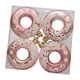 thumbnail image 2 of 4 adornos navideños de donut para árbol de Navidad, colgantes decorativos para fiestas Oro rosa, 2 of 9