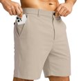 thumbnail image 2 of Men's Quick Dry Casual Shorts, Multi Pocket Stretch Waist Golf Shorts, Lightweight Athletic Short Pants for Hiking Outdoor Daily Wear 01-Beige XXL, 2 of 5