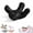 Black, variant on Satin Side Sleeper Pillow with Contour Shape and Smooth Cover, Beauty Pillow Colors
