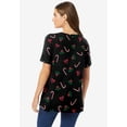 thumbnail image 2 of Woman Within Plus Size Perfect Printed Short-Sleeve Crewneck Tee, 2 of 6