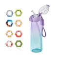 thumbnail image 1 of Botella de 850 ml, juego de botella de agua actualizada con pajita para beber de 7 cápsulas, botella de agua para exteriores, 1 of 9