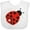 AA-White, variant on Inktastic Ladybug with a White Heart Girls Baby Bib