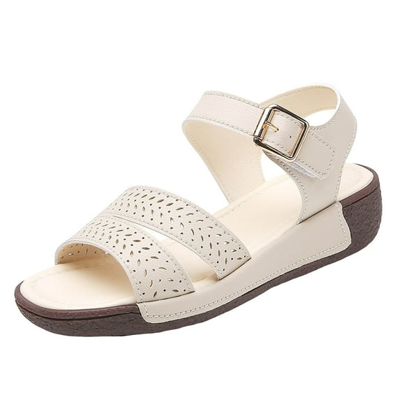 IUJSOY Wedge Shoes for Women Sandals with Arch Support Comfort Soft Sole Summer Slingback Shoes