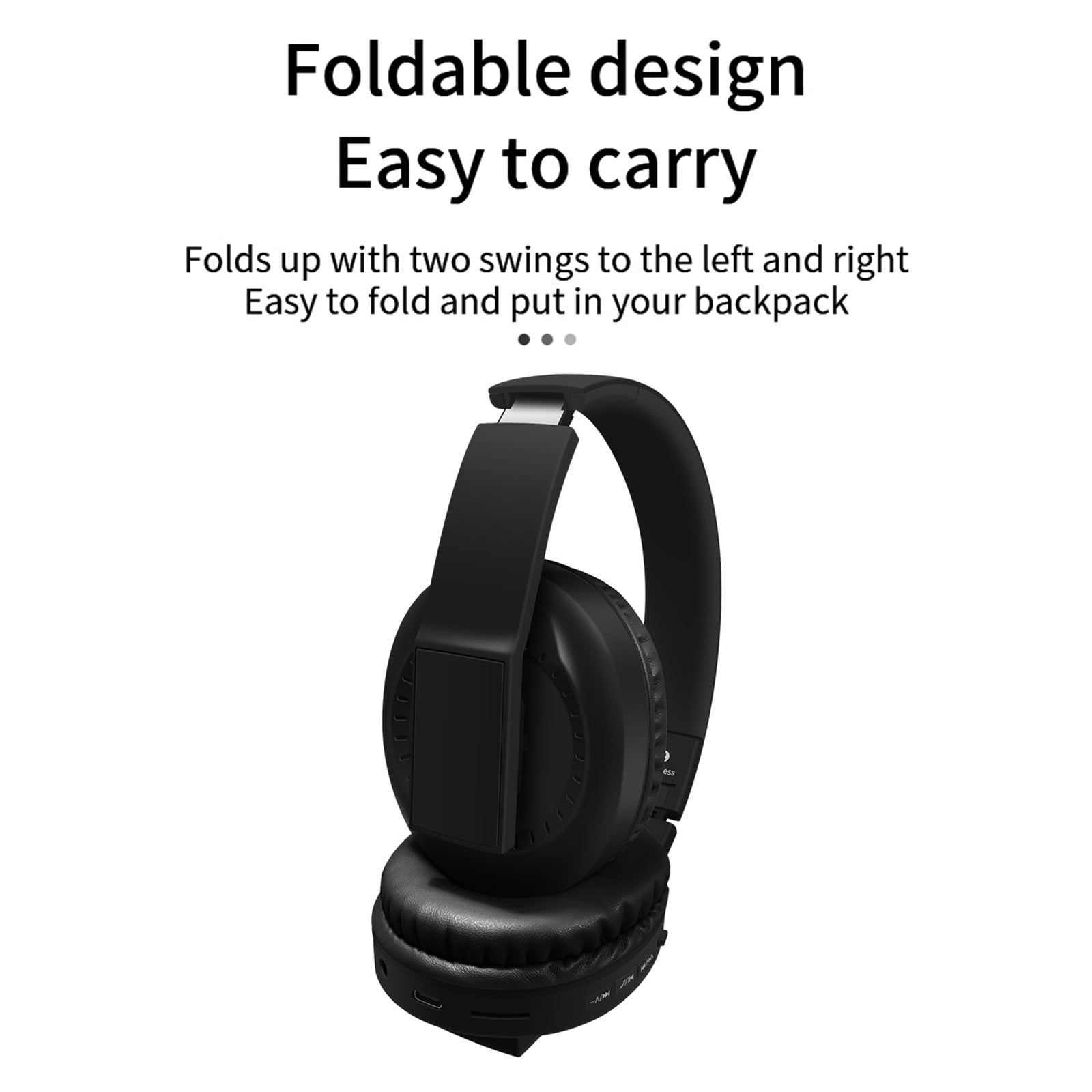 Bluetooth Wireless Headset – 5.3 Wireless Bluetooth Headset, Full-Ear Heavy Plug-In Card, Foldable And Telescopic Plug-In Cable For Communication