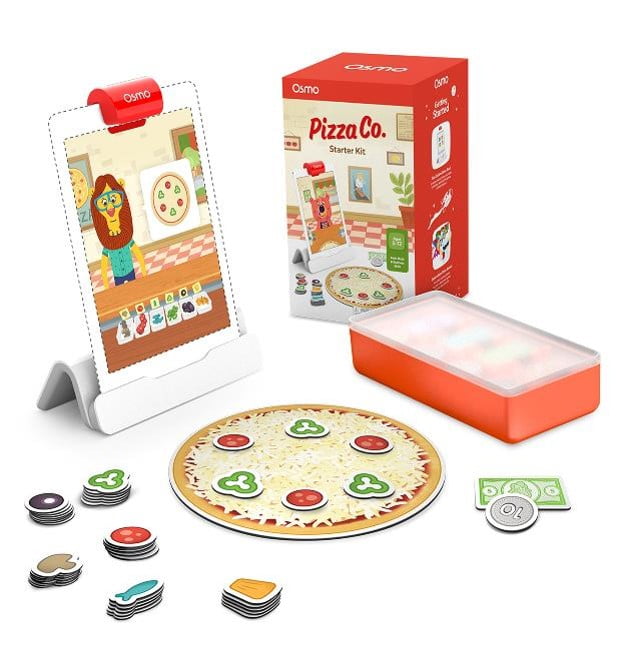 Osmo - Pizza Co. Starter Kit for iPad, Age 5-12, Pretend Play, Pizza Toy, Kitchen Play Set, Puzzles for Kids, Math Games, Play Money, Kid Learning Toys, Educational Toy, Electronic Games