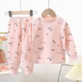 thumbnail image 2 of NOLDARES Baby Infant Girl Clothes Fall Winter Outfits Long Sleeve Soft Tee and Elastic Waist Pants 2pcs Set for Play(Light Pink,5-6 Y), 2 of 9