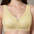 thumbnail image 6 of ZSQDM Womens Underwear Women's Underwire Underwear Lace Breathable Comfortable Up Anti Sag Bra Khaki S, 6 of 8