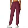 thumbnail image 5 of Fabrcox Women's Scrub Pants - Lightweight Stretch Jogger Style Medical Trousers with Pockets, Elastic Waistband for Nurses and Workers ,Red L, 5 of 7