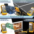 thumbnail image 3 of Termómetro Termopar Portátil, Sonda Termopar Tipo K de 2 Canales, 4 Termopares, Rango de Medición de -50 °C A 1370 °C, 3 of 6