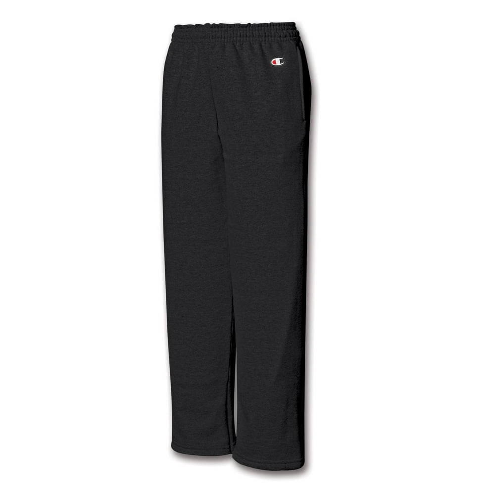 champion reverse weave open bottom sweatpants with pockets